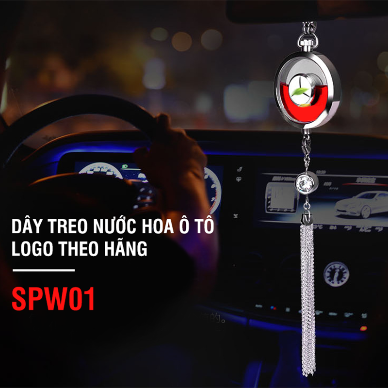 Dây treo nước hoa ô tô logo theo hãng SPW01