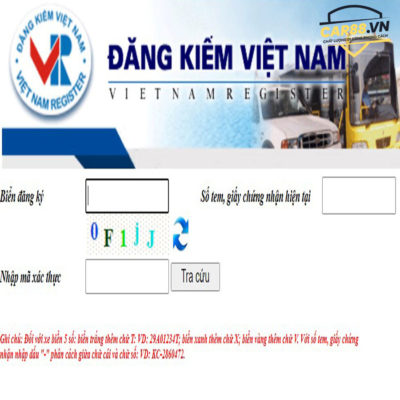 tra cứu biển số xe ô tô