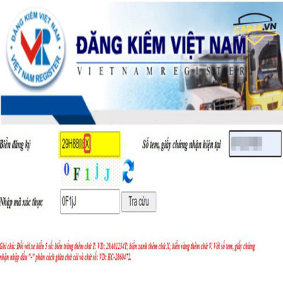 tra cứu biển số xe ô tô