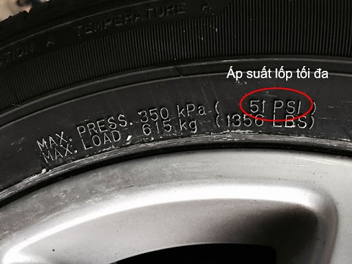 áp suất lốp ô tô